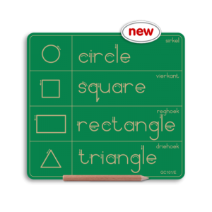 Pencil Tracing Basic Geometric Shapes & Words