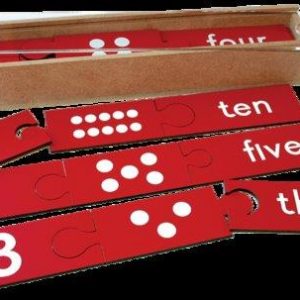 Counting Puzzle 1-10 with Dots & Words