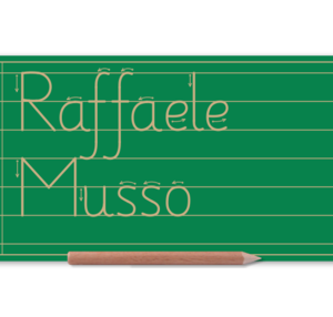 Pencil Tracing Sassoon Name Board