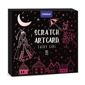 Scratch Art Card Fairy Girl 15pc
