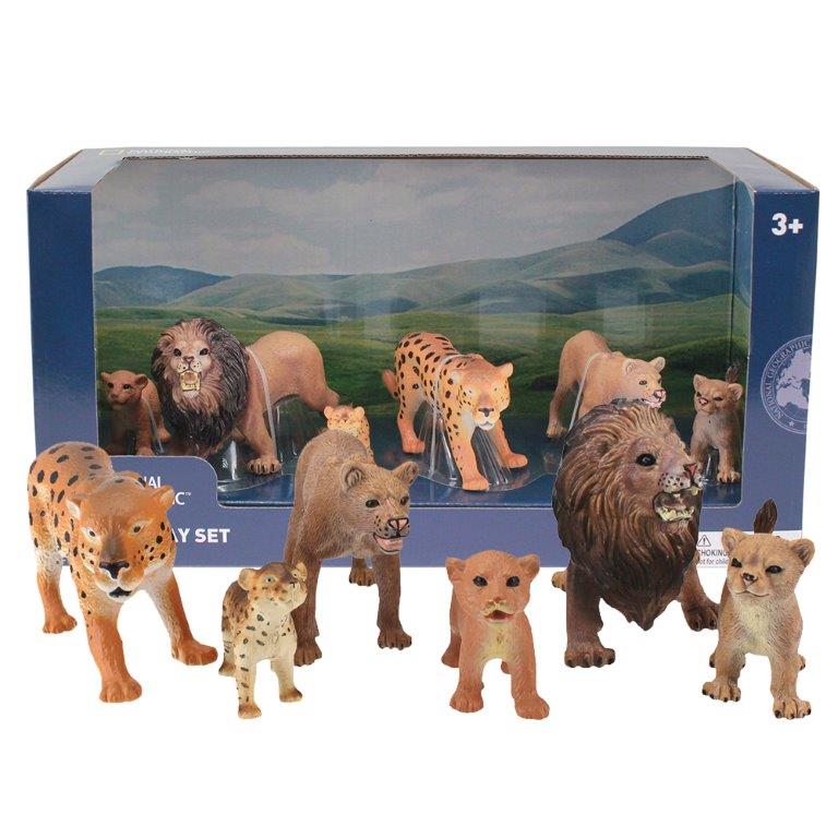 Wild Cats Adult & Cub 5-13cm 6pc