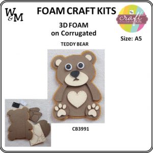 Craft Kit 3D Foam Teddy Bear