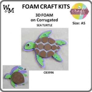 Craft Kit 3D Foam Turtle