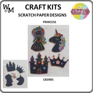 Craft Kit Princess Scratch Paper