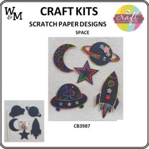 Craft Kit Space Scratch Paper