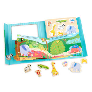Book & Puzzle Playset- In the Jungle