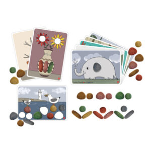 Junior Eco-Friendly Rainbow Pebbles 36pc