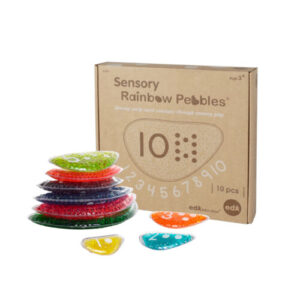 Sensory Rainbow Pebbles 1-10