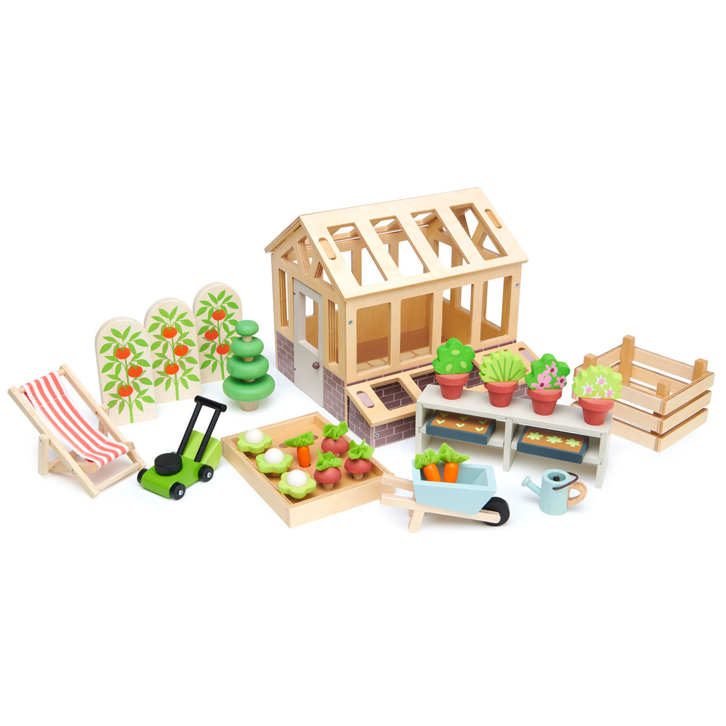 Doll Greenhouse & Garden Set