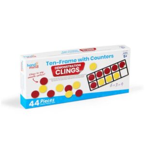 Ten Frame with Counters Demo Clings