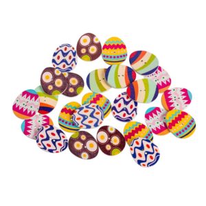 Wooden Egg Buttons 25pc