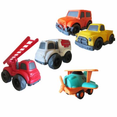 Bioplastic Asst Vehicles 5pc