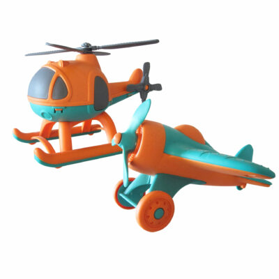 Bioplastic Plane & Helicopter Set
