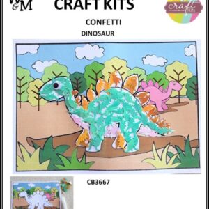 Craft Kit Confetti Dinosaur