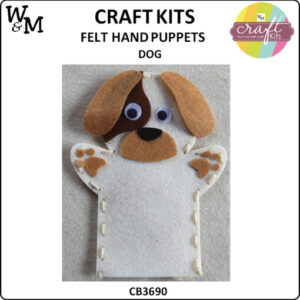 Craft Kit Felt Hand Puppet Dog