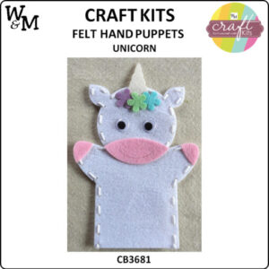 Craft Kit Felt Hand Puppet Unicorn
