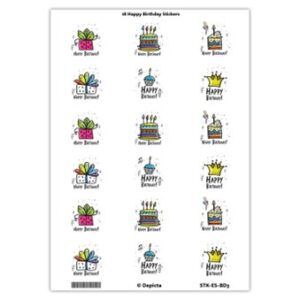Happy Birthday Stickers Set 2