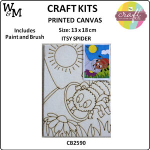 Craft Kit Printed Canvas Itsy Spider