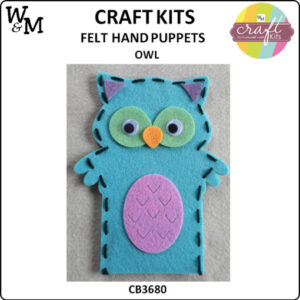 Craft Kit Felt Hand Puppet Owl