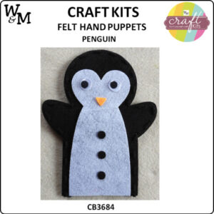 Craft Kit Felt Hand Puppet Penguin