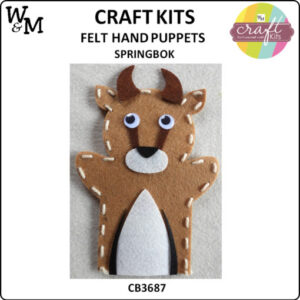 Craft Kit Felt Hand Puppet Springbok
