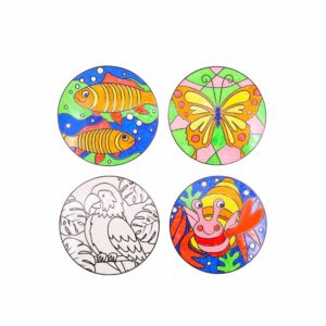 Stained Glass Animal Clings