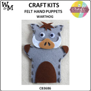 Craft Kit Felt Hand Puppet Warthog