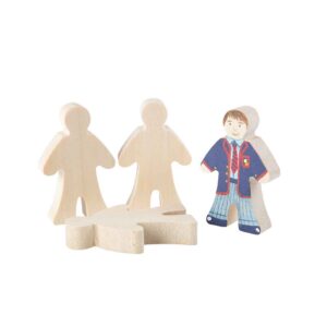 Wooden People Figures 4pc