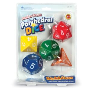 Jumbo Foam Polyhedra Dice