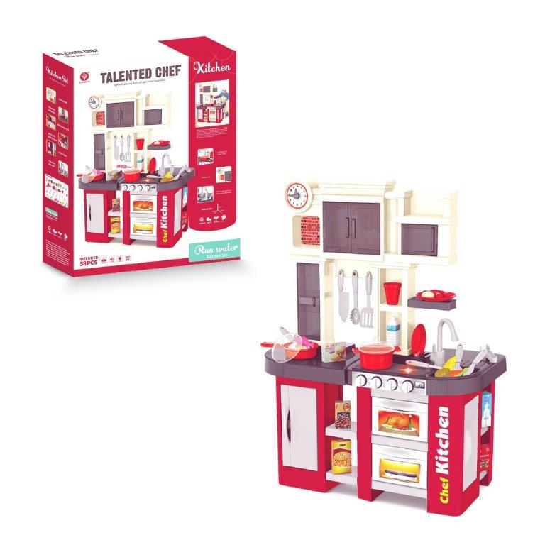 Red Kitchen with Lights & Sounds