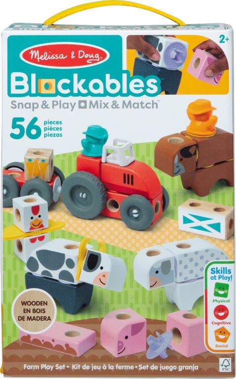 Blockables Farm 56pc | The Brain Bus