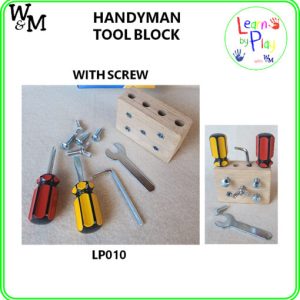 Handyman Tool Block with Screws