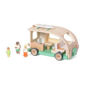Wooden Camper Van with Figures