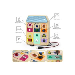 Wooden Busy Board - Light Switches