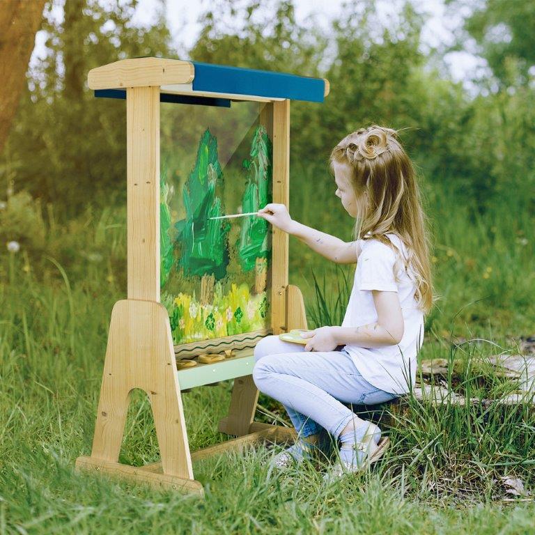 Outdoor Painting Easel Double-Sided Clear Perspex - Image 2