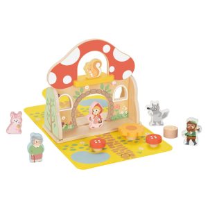 Wooden Little Red Riding Hood Story Box Play Set