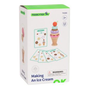 Wooden Ice Cream Stacking & Matching Game