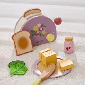 Wooden Toaster Breakfast Set
