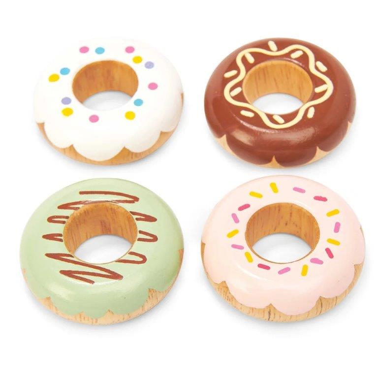 Wooden Doughnut Set 4pc