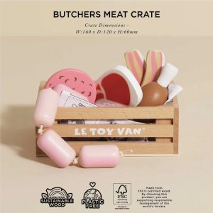 Wooden Meat Crate 7pc