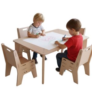 Wooden Pre-School Table & Chair Set