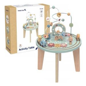 Wooden Bead Maze & Shape Sorter Activity Table