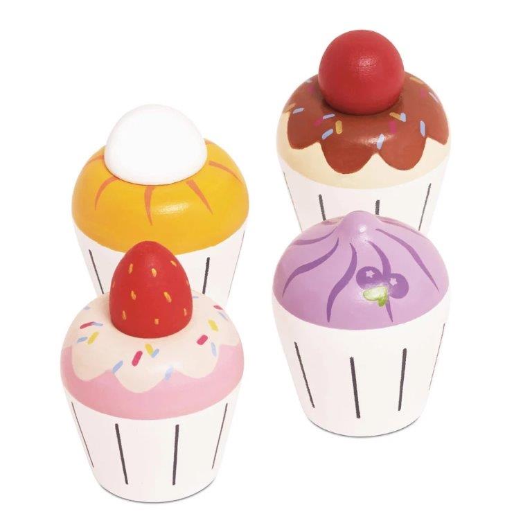 Wooden Cupcake Set
