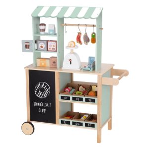 Wooden Grocery Store with Accessories