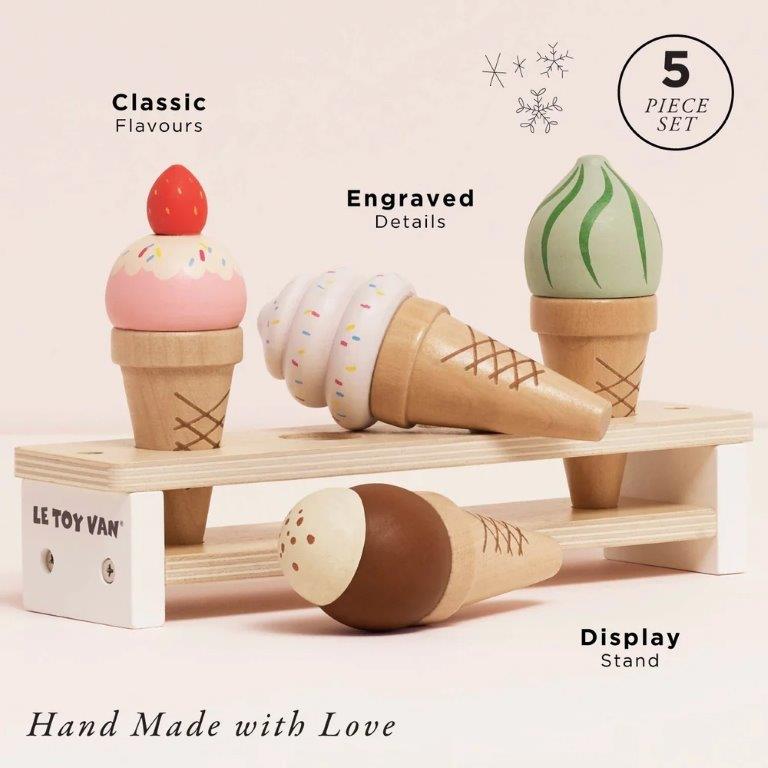 Wooden Ice Cream Cones